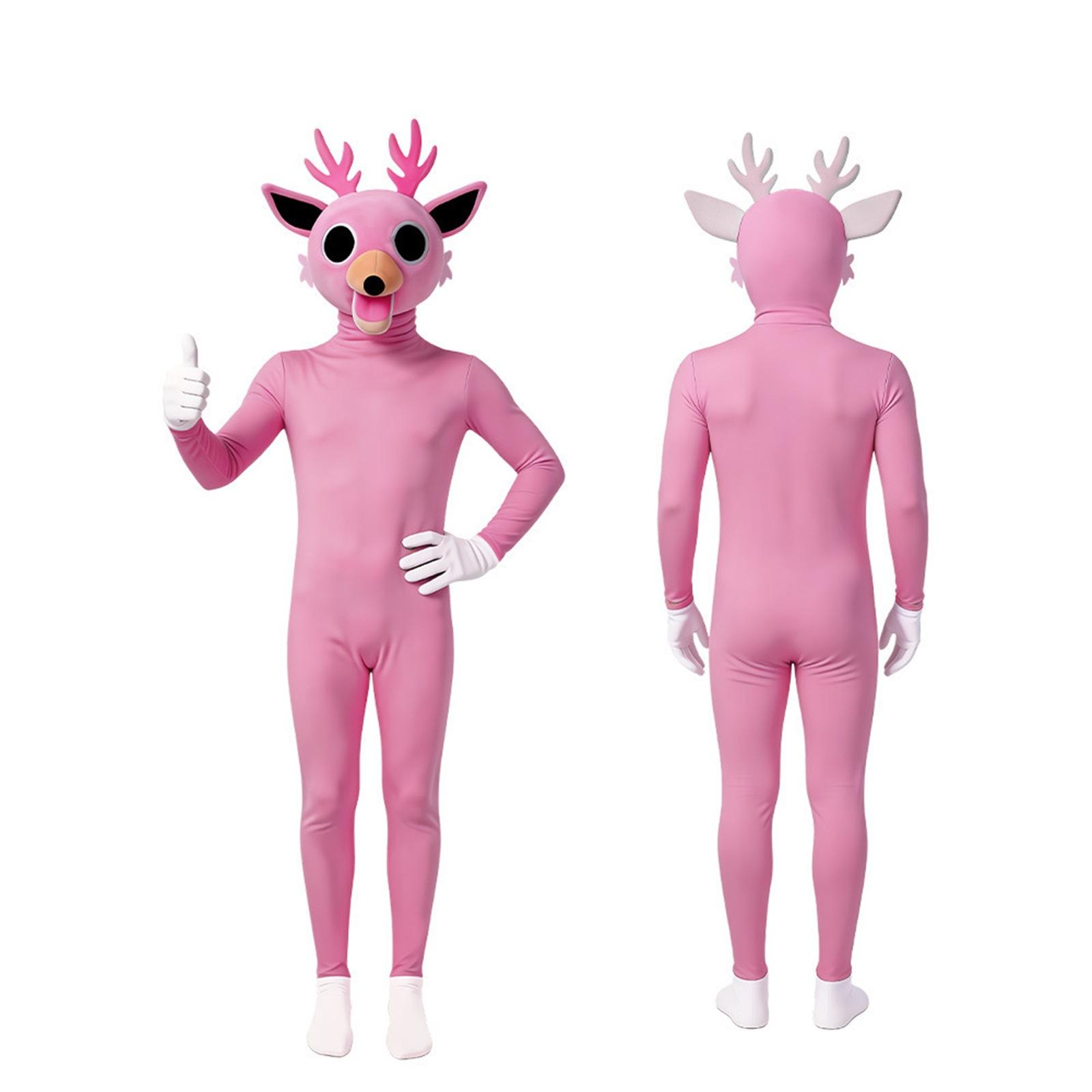 

Cute Deer Cosplay Outfit For Adults And Children 110 розовый