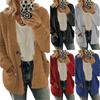 Cozy Plus Size Women Bear Coat Fleece Jacket Perfect For Chilly Autumn Days