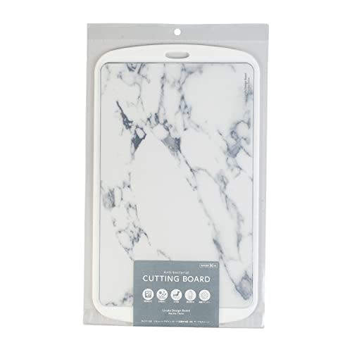 PEARL METAL Cutting Board, Medium, Antibacterial, Silver Ion Formula, Dishwasher Safe, Made In Japan, Marble Stone, Licute Design Board CC-1581