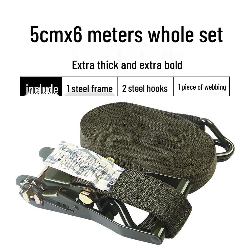 Heavy Duty Truck Cargo Tie-Down Ratchet Straps