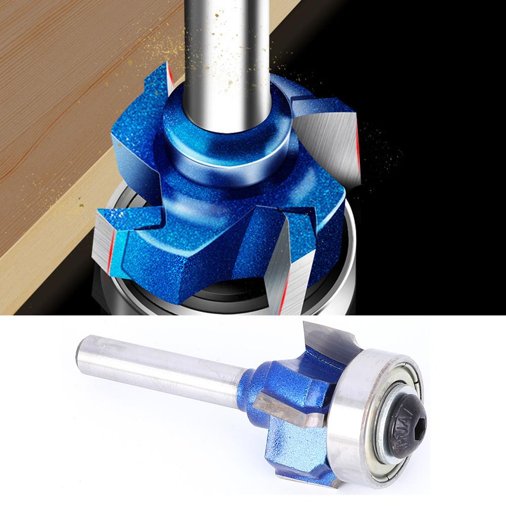 Freză Rotundă de Profilat cu 4 Dinți 8mm 0.3in Bit de Rindea pentru Mașini de Tuns Electrice Gravură