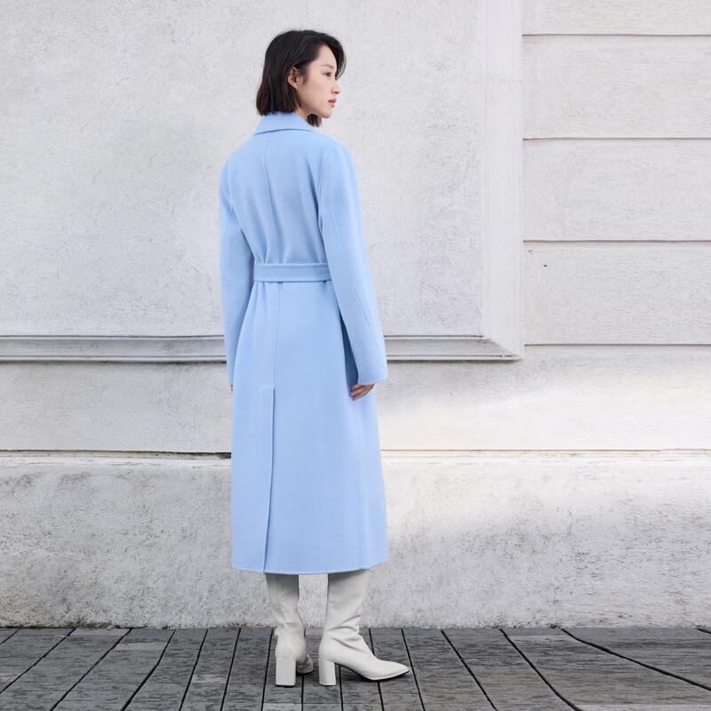ELLASSAY Women's Soft Wool Blend Long Coat