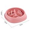 Anti-Choking Non-Slip Slow Feeder Bowl for Cats & Dogs