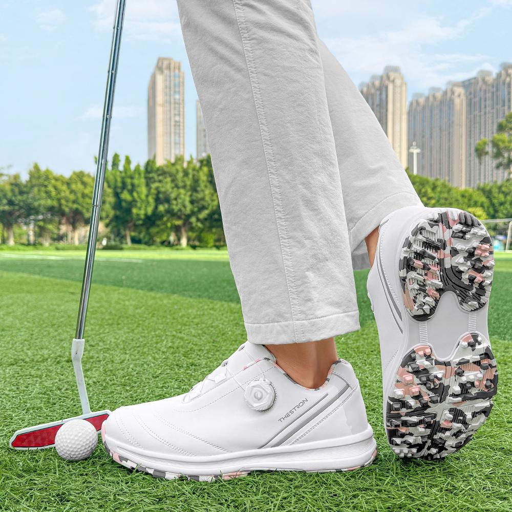 2026 New Women's Professional Golf Shoes Outdoor Professional Training Golf Nailless Anti Slip Leisure Walking Shoes