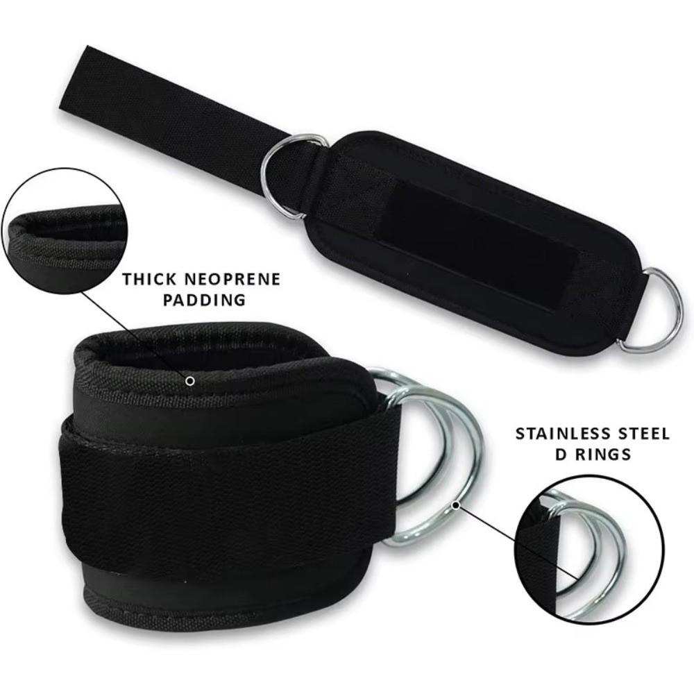 Adjustable Straps Adjustable Ankle Cuffs Double D-Ring Ankle Weight Straps  Kickback Exercises