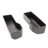 2-Piece Black ABS Rear Trunk Storage Box for 4-Door Versions