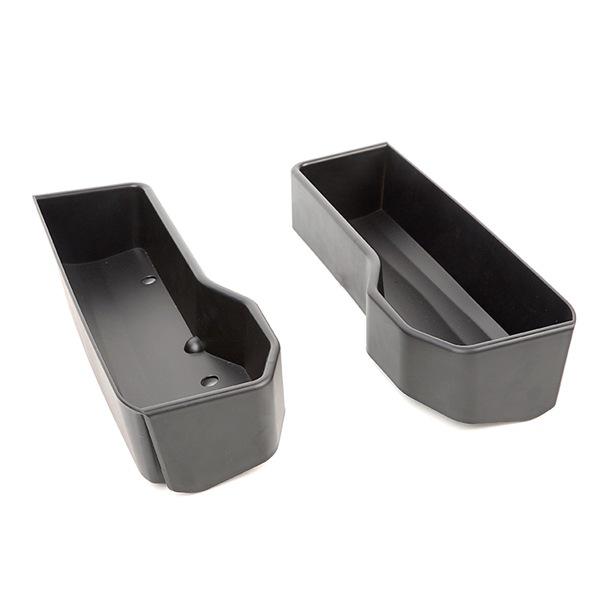 2-Piece Black ABS Rear Trunk Storage Box for 4-Door Versions