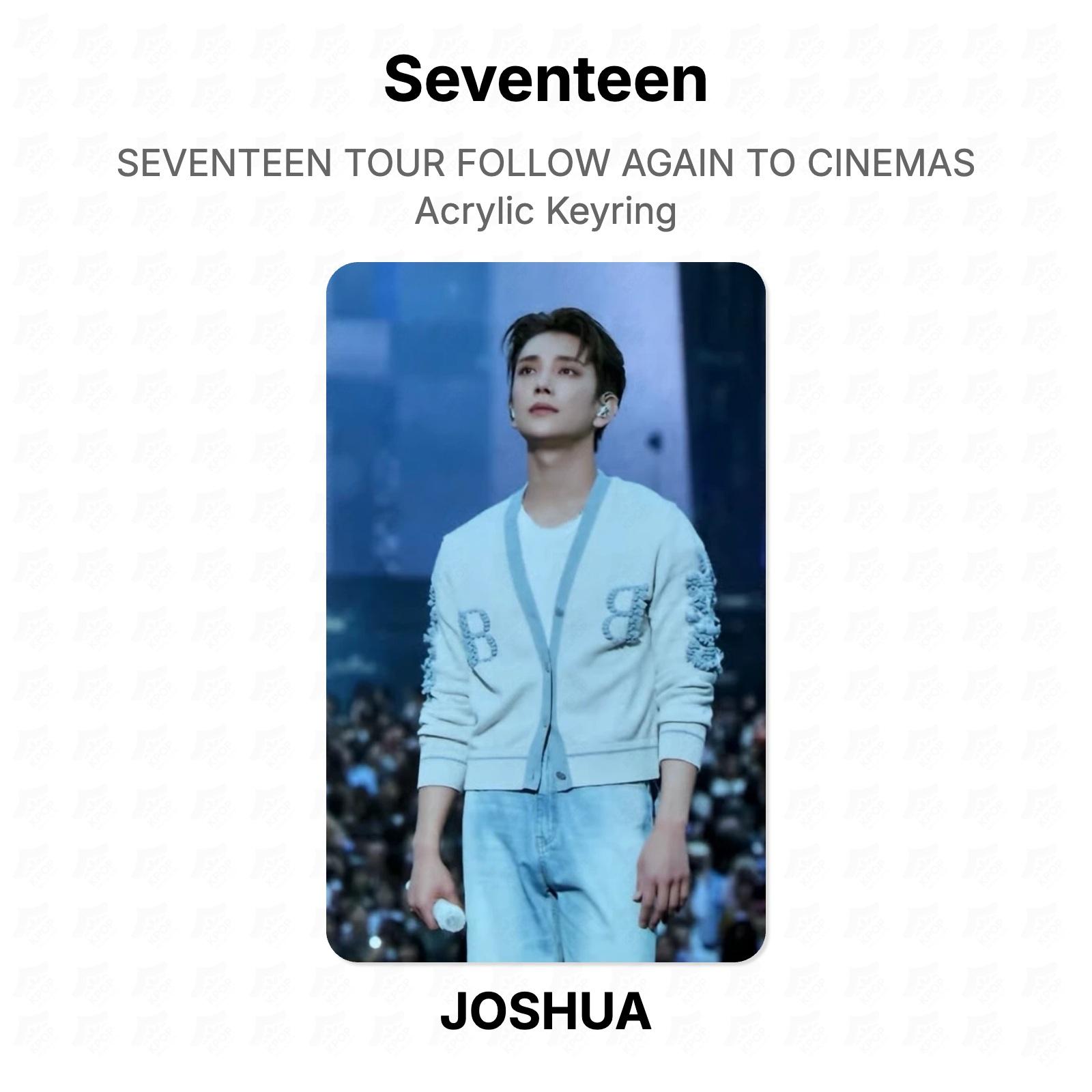 Seventeen TOUR FOLLOW AGAIN TO CINEMAS Acrylic Keyring Official Photocard JOSHUA