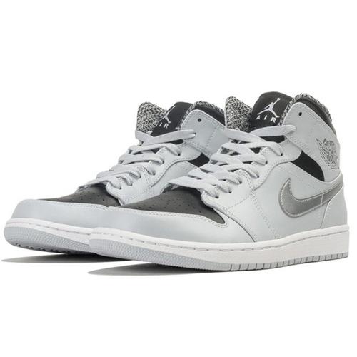 Air Jordan 1 Retro Mid 'Wolf Grey' Men's 554724-032