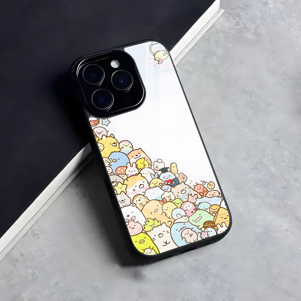 

S-Sumikko G-Gurashi Phone Case For Iphone 17 Air 16 15 14 13 12 11 Pro Max Mini Fundas Shell PC+TPU Cover iPhone 14