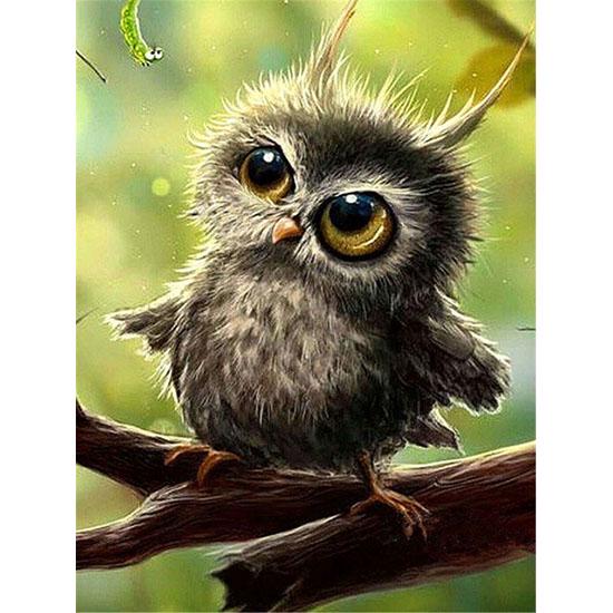 

HUACAN полная квадратная алмазная живопись Сова 5D Алмазная вышивка животные изображение горный хрусталь DIY Алмазная мозаика Full Square 30*40 cm