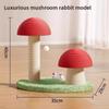 Mushroom Cat Scratching Post, Sisal Cat Scratcher With Ball Toy, Durable Small Cat Tree For Indoor Cats