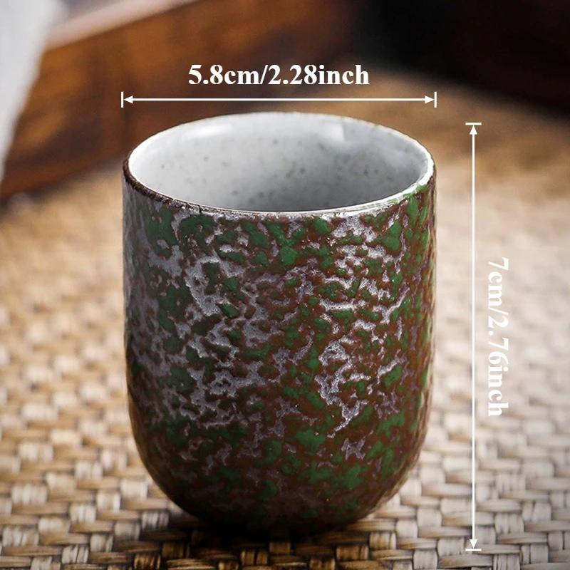 128ml New Handmade Rough Ceramic Tea Coffee Cup Japanese Vintage Style Mug for Kung Fu Tea/Sake & Daily Coffee Cup Ceramic Cup