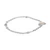 Gucci Interlocking Half Shiny Effect Chain And Interlocking Double G Pattern Matte 925 Silver Bracelet Women Bracelet 645546-J8410-1184