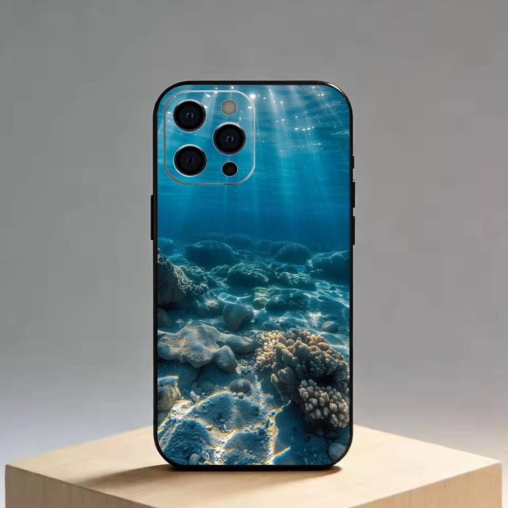 The Underwater World Texture   Phone Case Silicone Soft For IPhone 17 16 15 14 13 12 11 X XR Plus Pro Max Plus