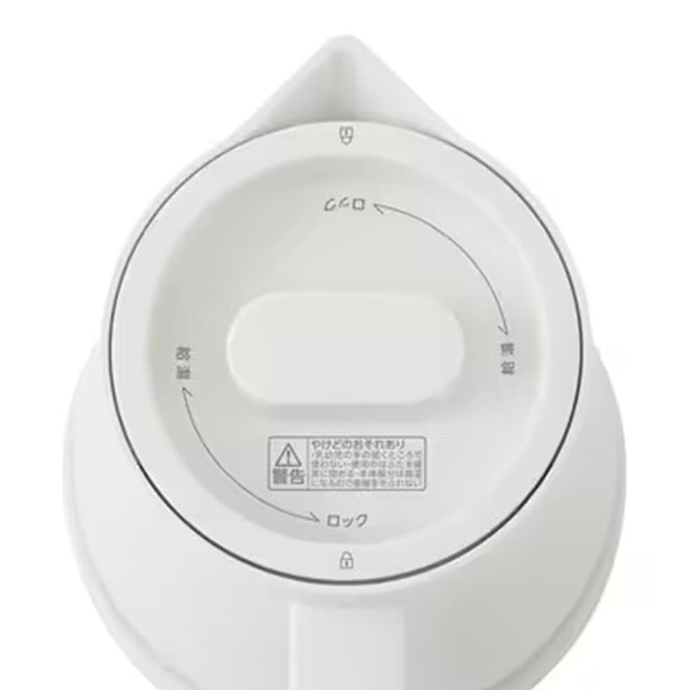 Iris Ohyama Electric Kettle Off White Terracotta Warm Gray Saxophone Blue Tipping and Leaking Prevention Structure Warm Gray IBKT-800-H