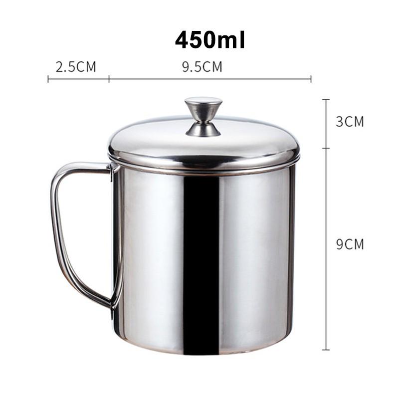 With Handle Stainless steel Cup 1pc Water Coffee Tea Camping Drinking Mug