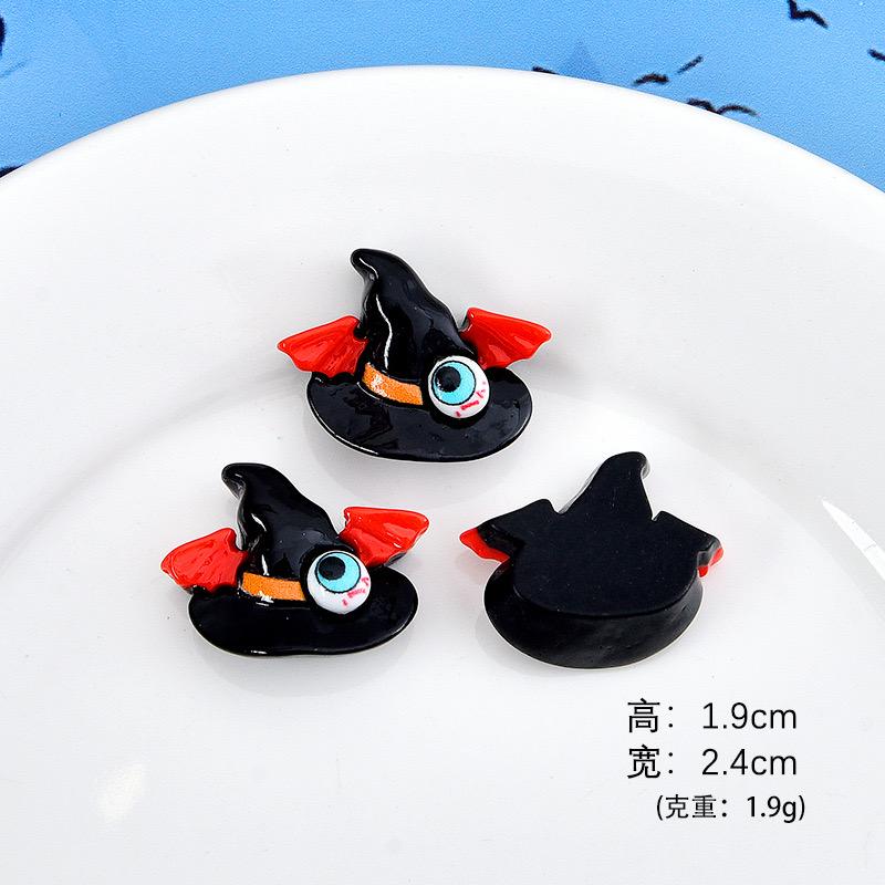 10Pcs New Cute Resin Cartoon Halloween  Series Flat Back Scrapbooking DIY Jewelry Craft Decoration Accessories
