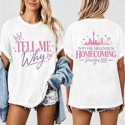 Backstreet Boys DSseldorf 2026 Concert Tee Tell Me Why Graphic TShirt Into The Millennium Homecoming Tour Unisex Casual Short