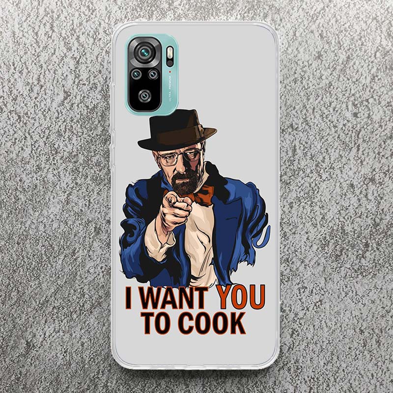 Breaking Bad TV Print Soft Case for Xiaomi Redmi Note 12S 11S 12 11T 10S Phone Shell 9S 8T 11 10 9 8 11E Pro Plus 7 Cover