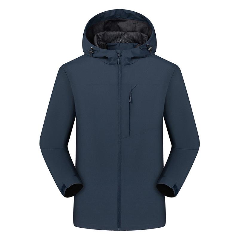 D21 Men's Hooded Windbreaker: Lightweight, Windproof, Waterproof Outdoor Sports Jacket for Spring & Autumn