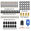 7-74PCS Presta Valve Core Brass FV Nozzle Replacement MTB Road Bike Tubeless Service Parts Alloy Remover Tool O-Ring Optional