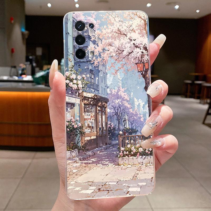 Casing For OPPO A74 5G CPH2197 Phone Case Luxury Dragon Cute Cool Boys Girls Pattern Soft silicone Back Cover Transparent Shell