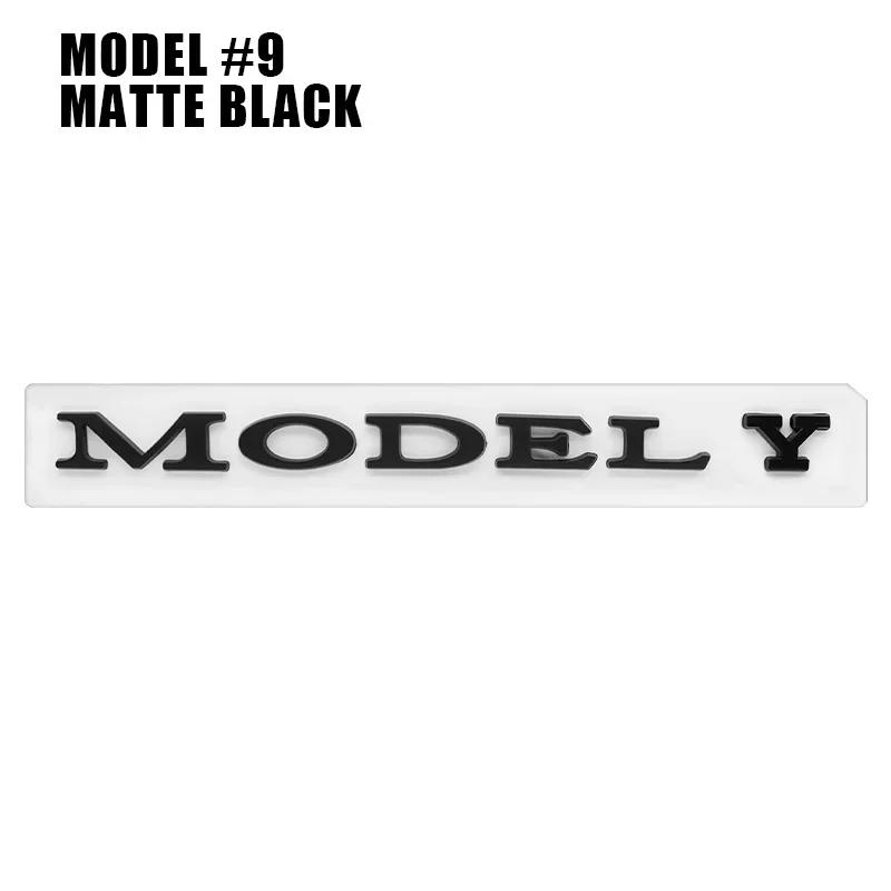 ALG1 1Pc Car Styling Logo Badge For Tesla Model 3 Model S Models Y X ABS 3D Rear Trunk Body Emblem Sticker Decal Decorate Accessories