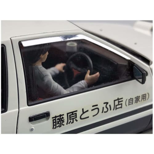 Aoshima Bunka Kyozai (AOSHIMA) 1/24 Initial D Series No. 14 Takumi Fujiwara AE86 Trueno with Driver Figure Plastic Model