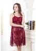 Women's Plus Size Sexy Lace Mesh Nightgown Lingerie