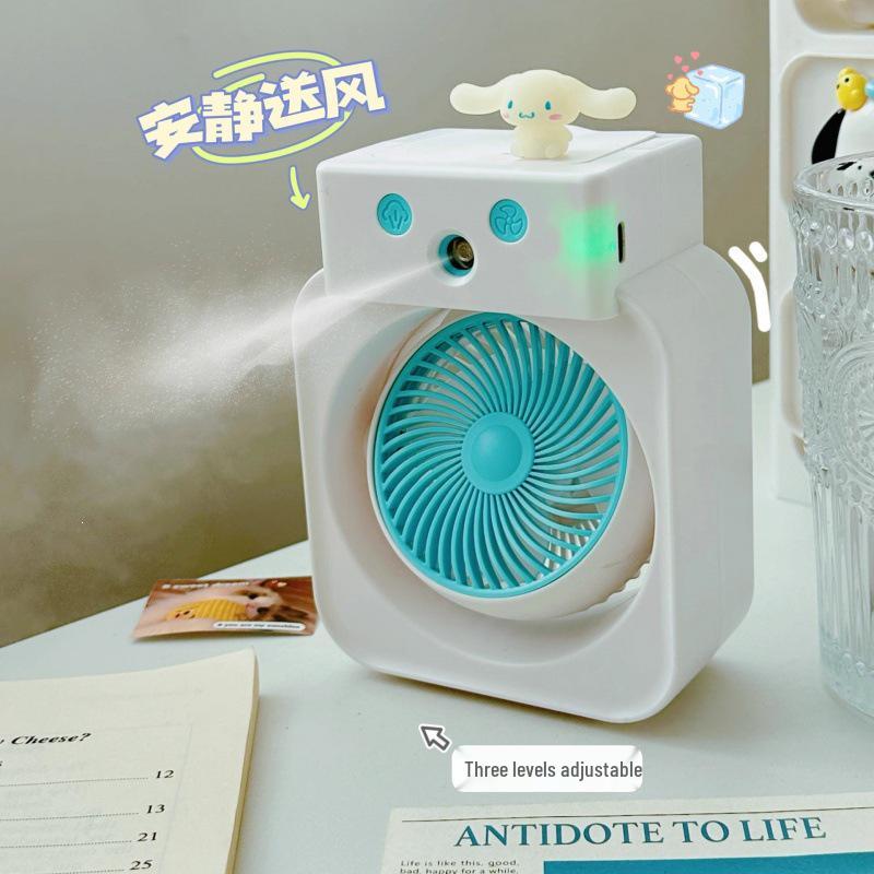 2026 Cute Portable Desktop Fan with Humidifier - Perfect Summer Gift for Students