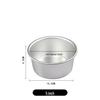 Aimanwu Anodized Aluminum Fixed-Bottom Cake Mold, 4-12 inch Sizes