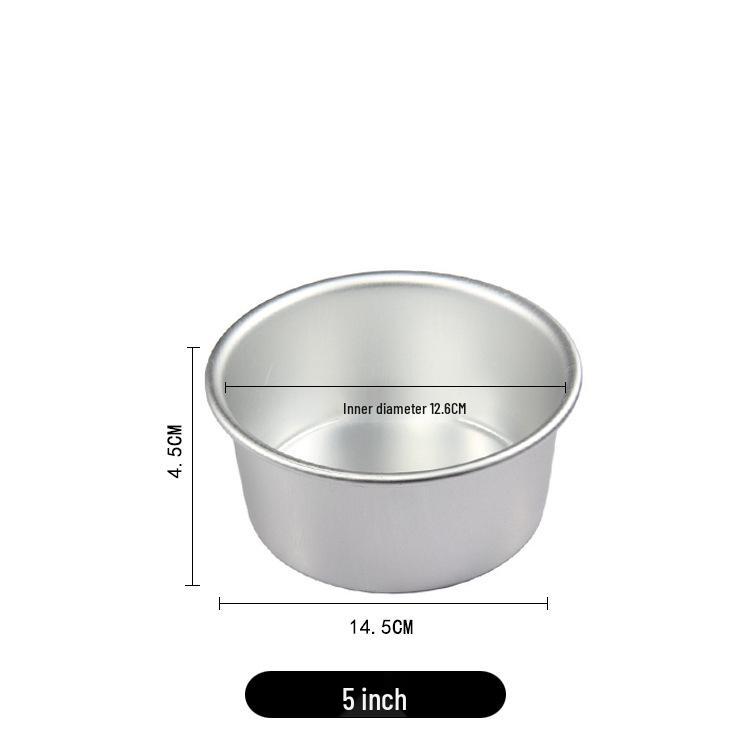 Aimanwu Anodized Aluminum Fixed-Bottom Cake Mold, 4-12 inch Sizes