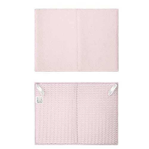 Okato Faltbarer Hängeabtropfständer, Saugfähige Abtropfmatte mit Band, Blau, 30 x 40 cm