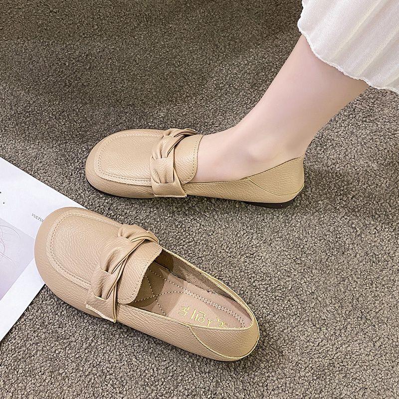 

Мода Мода Универсальная Женская Обувь Весна Новые Круглые Туфли на Плоской Подошве Комфорт Нескользящая Женская Повседневная Обувь Мягкая Подошва Легкая Женская Обувь-Бинс 41 хаки