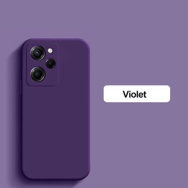 Firkantet full beskyttelsesdeksel Flytende silikon telefonveske for POCO X5 PRO 5G X5Pro X 5 POCOX5PRO 5G 6,67 TOMMES