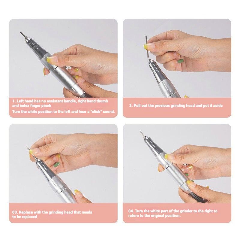 Strong-201 Professional Nail Polisher/adjustable Speed/nail Polishing/carving/manicure Electric Polisher