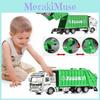 Colorful Diecast Garbage Truck Toy With Trash Bin For Kids Boys Xmas Gift
