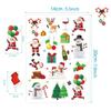 4pcs/set Christmas Stickers Children Cartoon Gifts Snowflake Old Man Party Decoration Handbook Christmas Stickers Cute Stickers Books Clear Printing