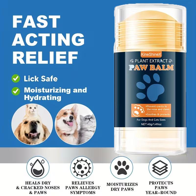 40g Pet Paw Care Cream Paw Soothing Balm Dogs and Cats Moisturizing Paw Balm