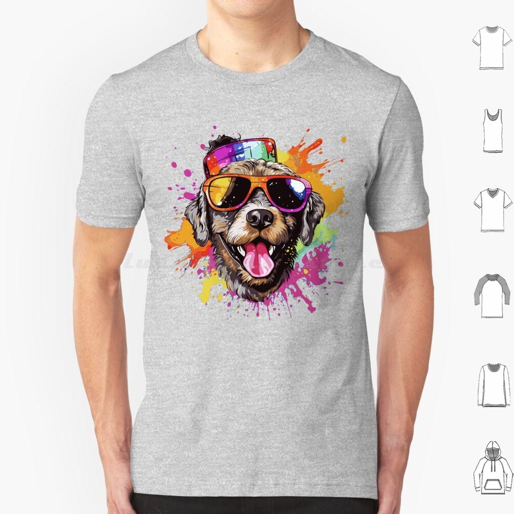 Cute Happy Dog T Shirt Men Women Kids 6xl Cute Happy Dog Sunglasses Hat S