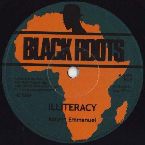 7inch Record ROBERT EMMANUEL - Illiteracy / Progress Road Dub BD3 Black Roots EU 1980 Europe Reggae, Ska & Dub