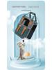 Large Capacity Portable Pet Backpack - Breathable, Foldable Double-Shoulder Bag for Cats and Dogs