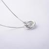 Personality Popular Fashion Temperament 925 Sterling Silver Jewelry Tricyclic Love Simple Clavicle Chain Pendant Necklaces XL129