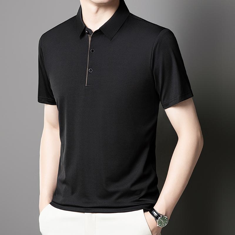Top Grade Designer Brand Polo Shirt Men Summer New High Short Sleeve Regular Casual Simple Solid Tops Fashions Mens Clothes 2026