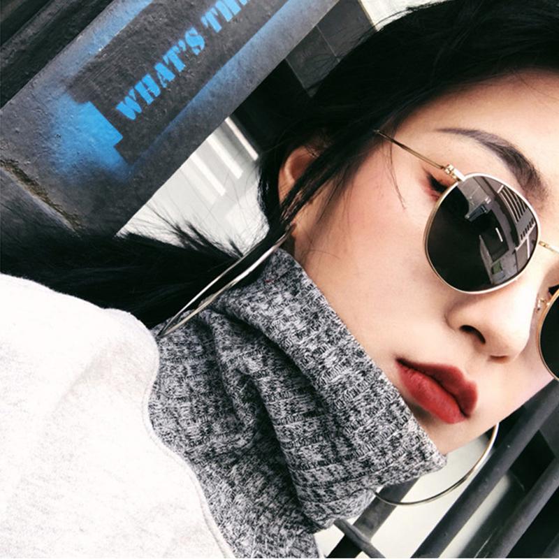 Oversized Round Fashion Sunglasses Men Womens Vintage Retro Mirror Glasses Hot