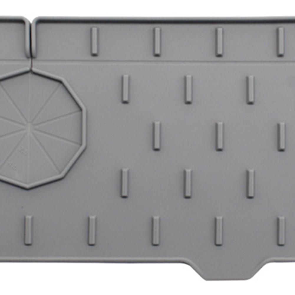 Double-sided Absorbent Sink Mat Silicone Sink Splash Guard Drain Pad Faucet Water Catcher Mat Kitchen Sink Accessories