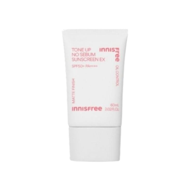 

Innisfree Солнцезащитный крем Tone Up No-Sebum EX SPF50+ PA++++ 60 мл | Осветляющий и контролирующий жирность корейский солнцезащитный крем 60ml