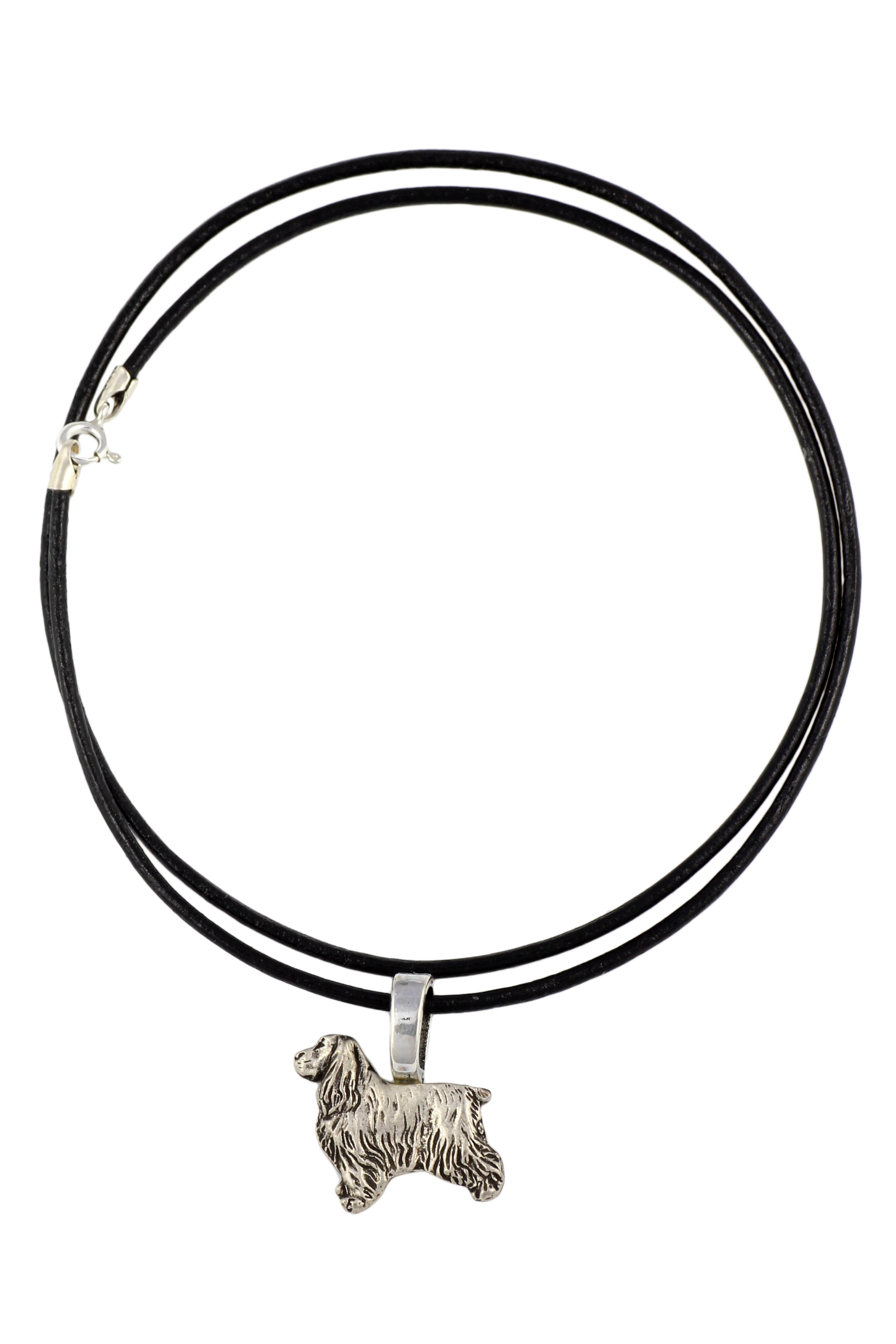 

English Cocker Spaniel - Dog necklace, silver-plated pendant for the dog lover, subtle jewellery by Art-Dog срібний