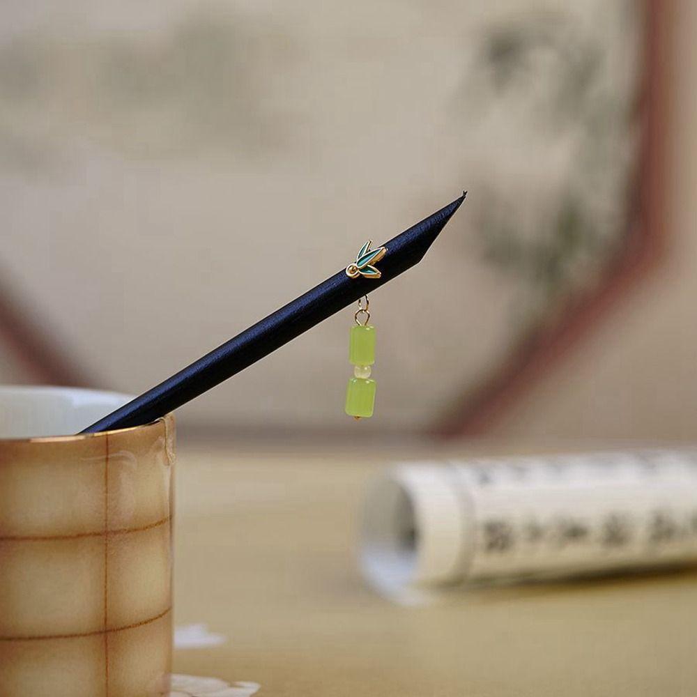 

Инструмент Зеленый Лист Головные уборы в китайском стиле Ханфу Палочки для волос Деревянная заколка для волос Шпилька в древнем стиле